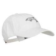 Dolphin Wild Animal Patched Washed Cotton Twill Cap