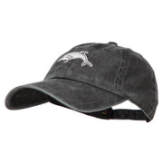 Dolphin Wild Animal Patched Washed Cotton Twill Cap