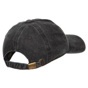 Dolphin Wild Animal Patched Washed Cotton Twill Cap