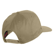 USS California CGN 36 Blue Patched Solid Cotton Twill 5 Panel Prostyle Snap Cap - Khaki OSFM