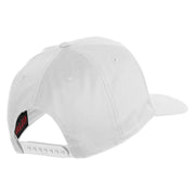 USS California CGN 36 Blue Patched Solid Cotton Twill 5 Panel Prostyle Snap Cap - White OSFM