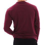 Be The Sunshine Graphic Long Sleeve Crewneck Tee - Burgundy XS