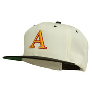 3D Puff Letter A Embroidered Snapback Cap