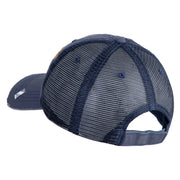 USSF Gold Letter Embroidered Low Profile Special Cotton Mesh Cap - Navy OSFM