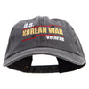 US Korean War Veteran Cotton Twill Premium Pigment Dyed Cap - Black OSFM