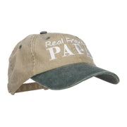 Real Friend Papa Embroidered Washed Cap