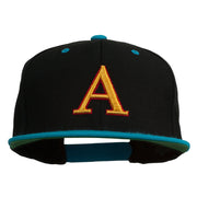 3D Puff Letter A Embroidered Snapback Cap