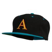 3D Puff Letter A Embroidered Snapback Cap