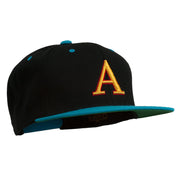 3D Puff Letter A Embroidered Snapback Cap