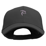 Goat Animal Embroidered Low Profile Structured Cap - Black OSFM