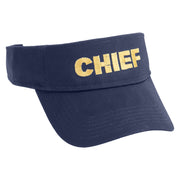 Chief Embroidered Cotton Twill Sun Visor