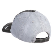 USSF Gold Letter Embroidered Low Profile Special Cotton Mesh Cap - Black OSFM