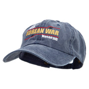 US Korean War Veteran Cotton Twill Premium Pigment Dyed Cap - Navy OSFM