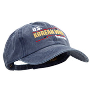 US Korean War Veteran Cotton Twill Premium Pigment Dyed Cap - Navy OSFM