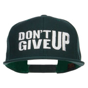 Don't Give Up Embroidered Snapback Cap