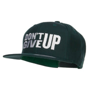 Don't Give Up Embroidered Snapback Cap