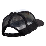 Food Fest Embroidered Foam Panel Mesh Snapback - Black-White OSFM