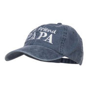 Real Friend Papa Embroidered Washed Cap