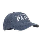 Real Friend Papa Embroidered Washed Cap