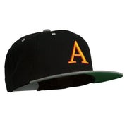 3D Puff Letter A Embroidered Snapback Cap