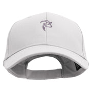 Goat Animal Embroidered Low Profile Structured Cap - White OSFM