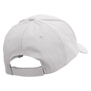 Goat Animal Embroidered Low Profile Structured Cap - White OSFM