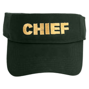 Chief Embroidered Cotton Twill Sun Visor