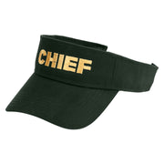 Chief Embroidered Cotton Twill Sun Visor