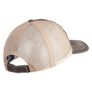 USSF Gold Letter Embroidered Low Profile Special Cotton Mesh Cap - Brown-Khaki OSFM