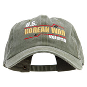 US Korean War Veteran Cotton Twill Premium Pigment Dyed Cap - Olive OSFM