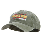 US Korean War Veteran Cotton Twill Premium Pigment Dyed Cap - Olive OSFM