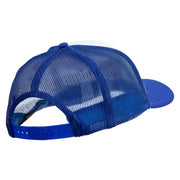 Food Fest Embroidered Foam Panel Mesh Snapback - Royal-White OSFM