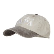 Real Friend Papa Embroidered Washed Cap