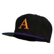 3D Puff Letter A Embroidered Snapback Cap