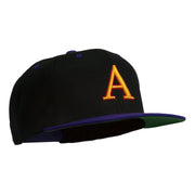 3D Puff Letter A Embroidered Snapback Cap