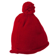 Diamond Embroidered Pom knitting Hat