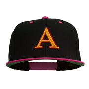 3D Puff Letter A Embroidered Snapback Cap