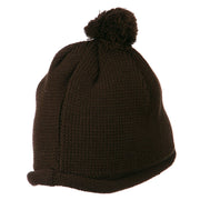 Diamond Embroidered Pom knitting Hat