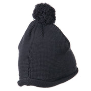 Diamond Embroidered Pom knitting Hat