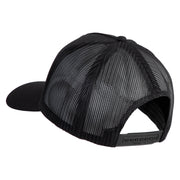 3rd Marine Division Vietnam Veteran Patched Solid Cotton Twill 5 panel Mesh Back Cap - Black OSFM