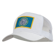 South Dakota Flag Patched Mesh Cap