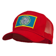 South Dakota Flag Patched Mesh Cap