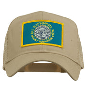 South Dakota Flag Patched Mesh Cap