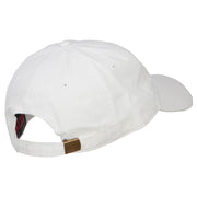 Dolphins Outline Embroidered Washed Cotton Cap