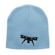 Drone Embroidered 8 inch Acrylic Short Beanie