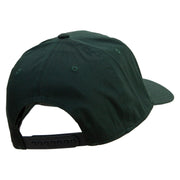 Colorful Dane Dog Embroidered Solid Cotton Twill Low Profile Snap Cap - Dk-Green OSFM