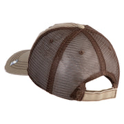 U.S. Air Force Roundel Embroidered Low Profile Special Cotton Mesh Cap - Khaki-Brown OSFM
