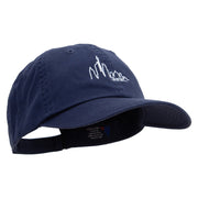 Berlin Skyline Embroidered Low Profile Dyed Cotton Twill Cap - Navy OSFM