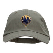 Hot Air Balloon Embroidered Low Profile Dyed Cotton Twill Cap