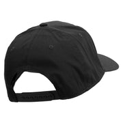 Colorful Dane Dog Embroidered Solid Cotton Twill Low Profile Snap Cap - Black OSFM